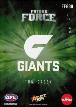 2024 Select AFL Footy Stars - Future Force Green #FFG39 Tom Green Back